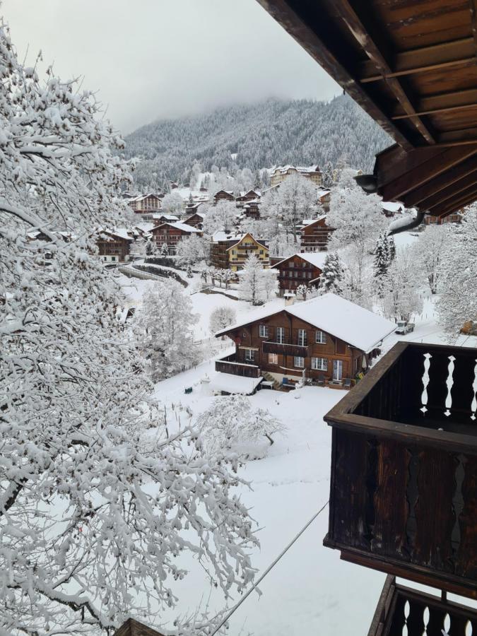 Traditional Chalet In Wengen - Top Floor Apartment Bagian luar foto